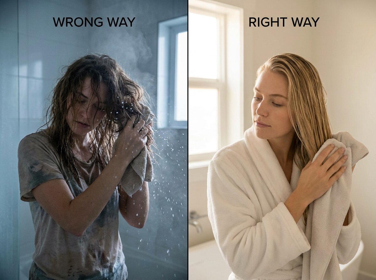 洗頭護髮的 NG 習慣 vs 正確做法對比