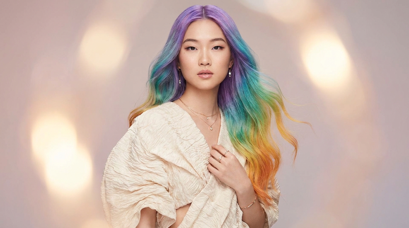 染髮後的彩色髮